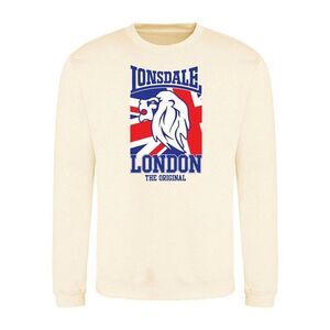 Lonsdale Unisex Adult Logo Sweatshirt / Vanilla